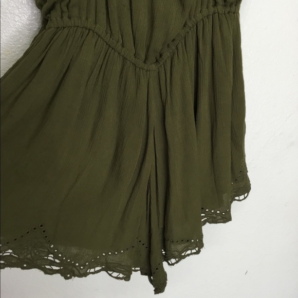 NWT Free People Green Romper - Picture 6 of 8